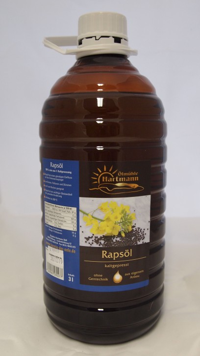 Rapsöl, kaltgepresst, 3 l
